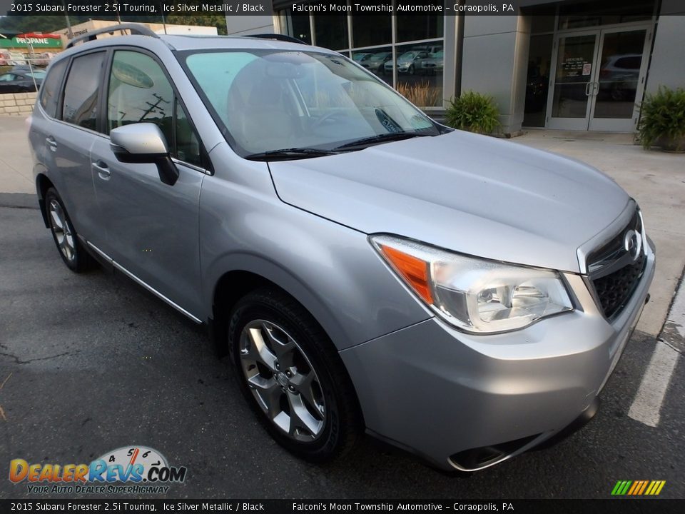 2015 Subaru Forester 2.5i Touring Ice Silver Metallic / Black Photo #9