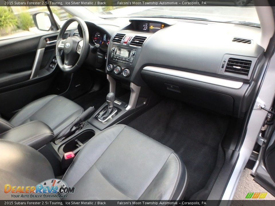 2015 Subaru Forester 2.5i Touring Ice Silver Metallic / Black Photo #12