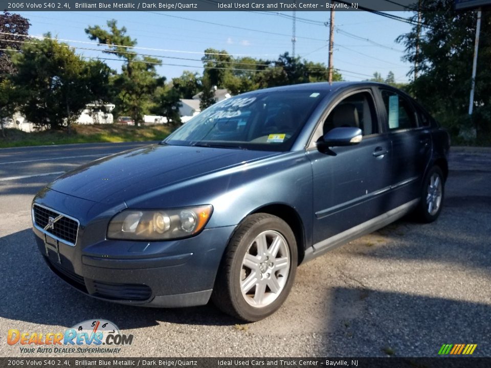 2006 Volvo S40 2.4i Brilliant Blue Metallic / Dark Beige/Quartz Photo #1