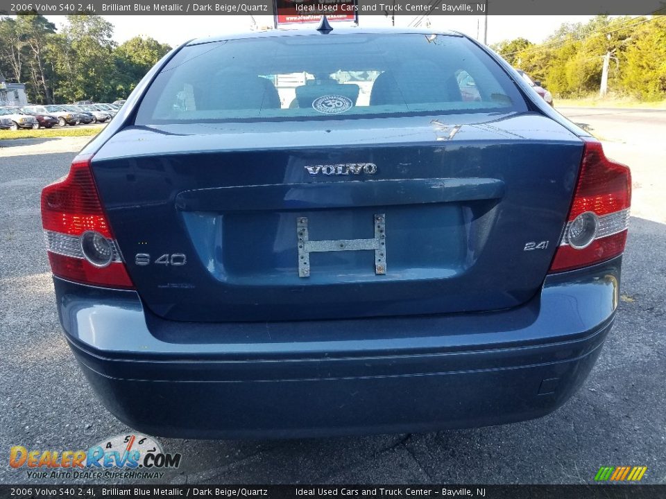 2006 Volvo S40 2.4i Brilliant Blue Metallic / Dark Beige/Quartz Photo #2