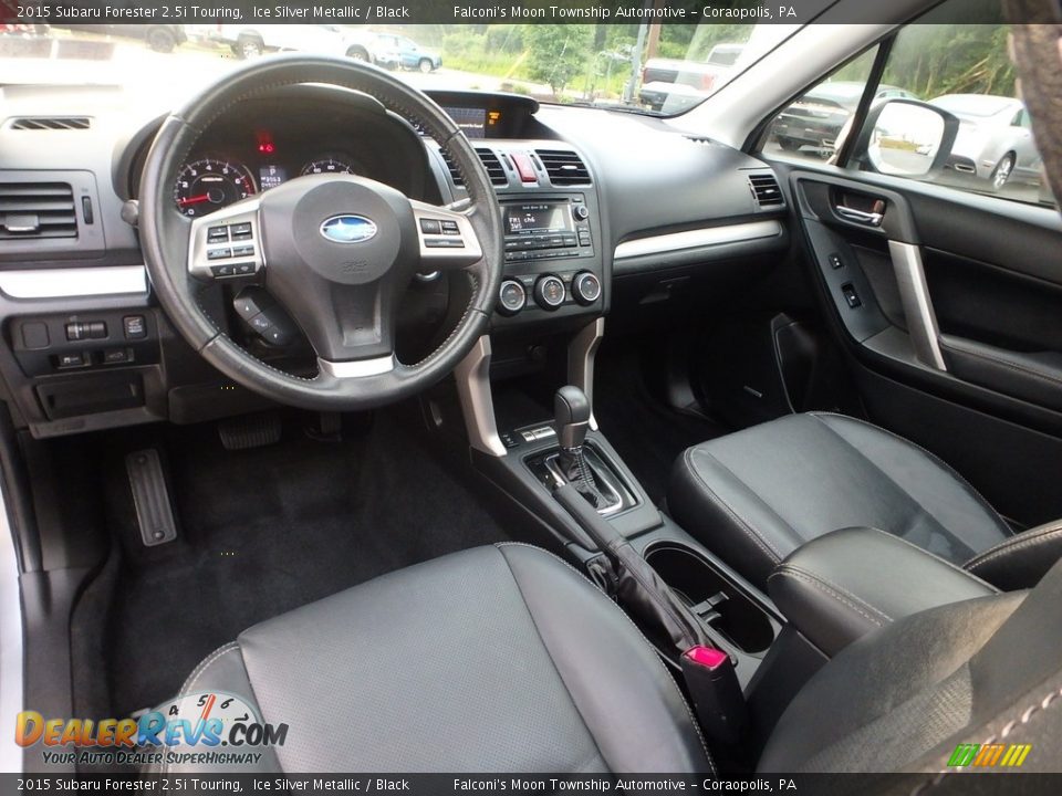2015 Subaru Forester 2.5i Touring Ice Silver Metallic / Black Photo #17