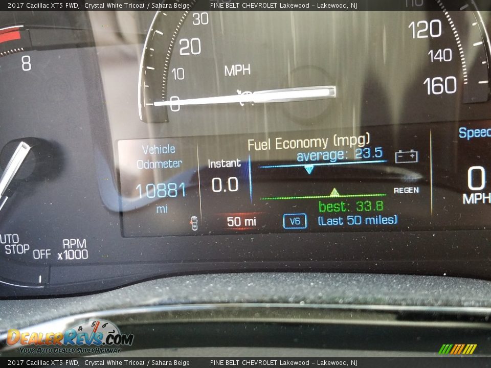 2017 Cadillac XT5 FWD Crystal White Tricoat / Sahara Beige Photo #5