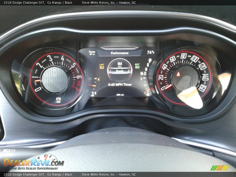 2018 Dodge Challenger SXT Go Mango / Black Photo #18