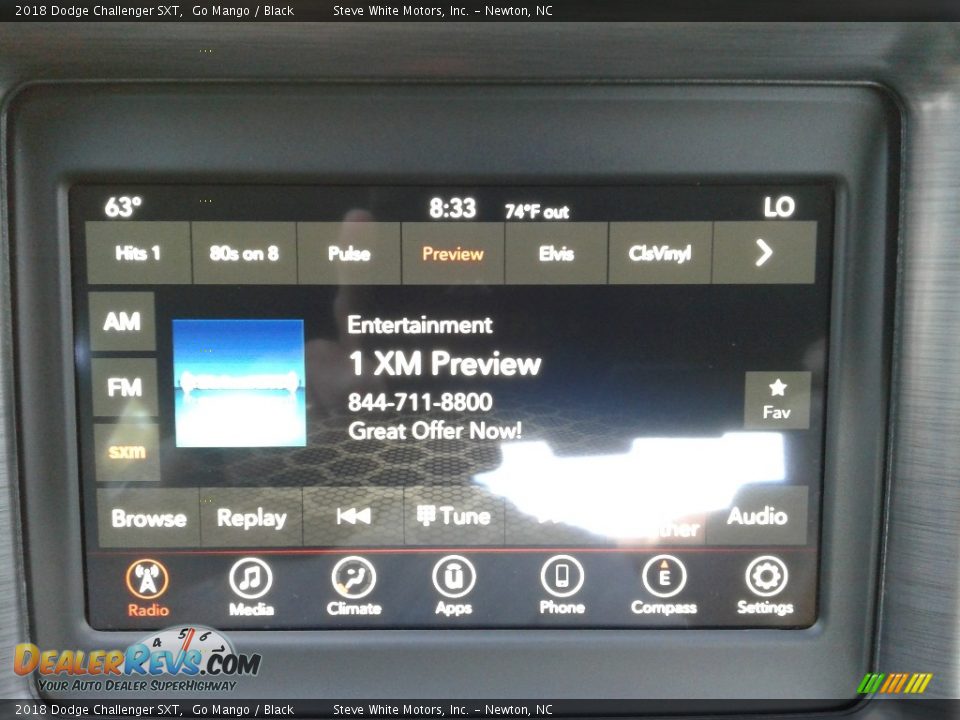 2018 Dodge Challenger SXT Go Mango / Black Photo #20