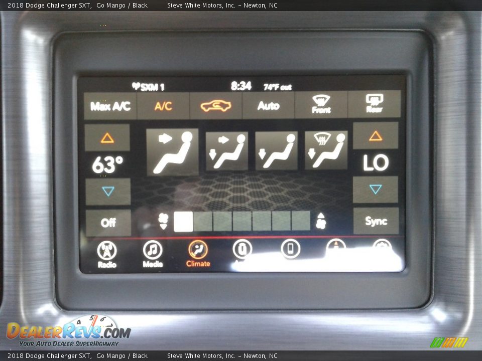2018 Dodge Challenger SXT Go Mango / Black Photo #22