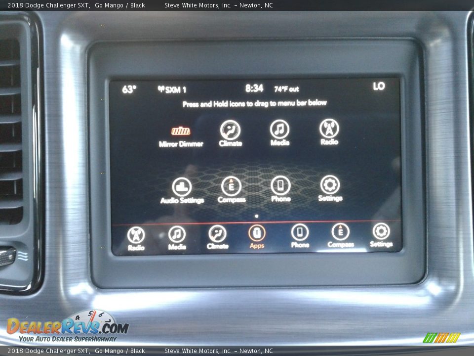 2018 Dodge Challenger SXT Go Mango / Black Photo #23