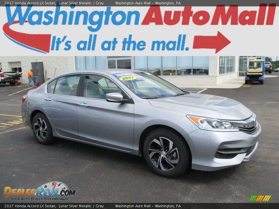 2017 Honda Accord LX Sedan Lunar Silver Metallic / Gray Photo #1