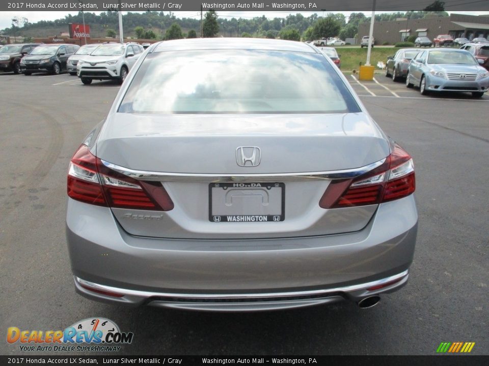 2017 Honda Accord LX Sedan Lunar Silver Metallic / Gray Photo #4