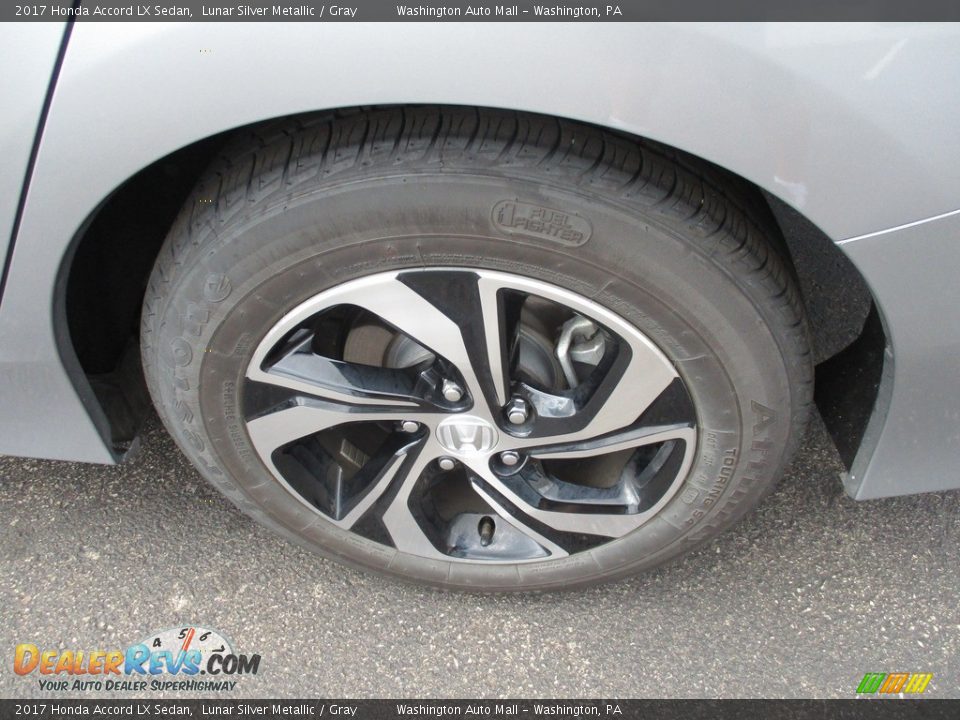 2017 Honda Accord LX Sedan Lunar Silver Metallic / Gray Photo #6