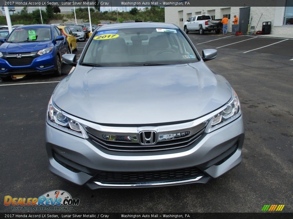 2017 Honda Accord LX Sedan Lunar Silver Metallic / Gray Photo #8