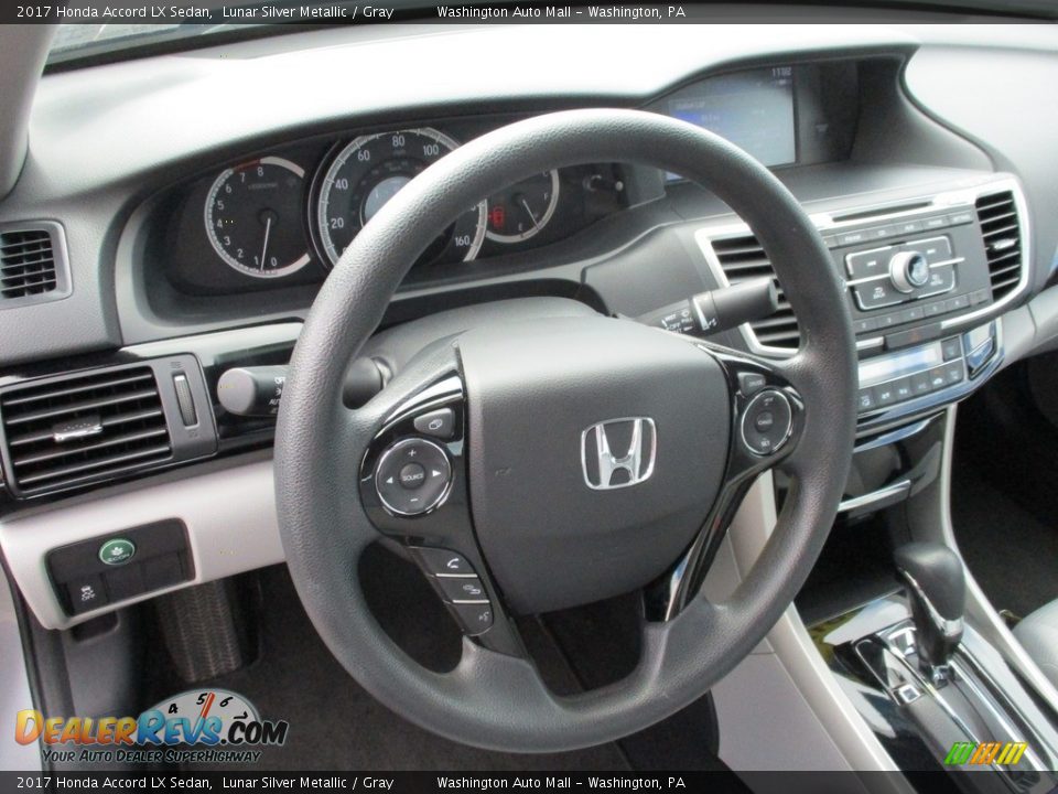 2017 Honda Accord LX Sedan Lunar Silver Metallic / Gray Photo #13