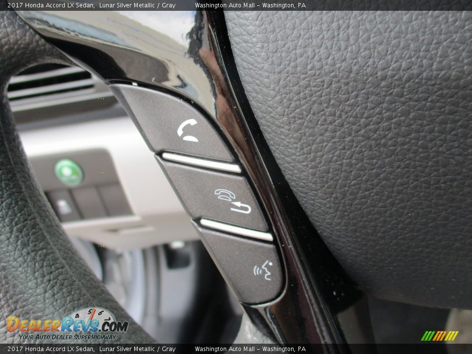 2017 Honda Accord LX Sedan Lunar Silver Metallic / Gray Photo #18