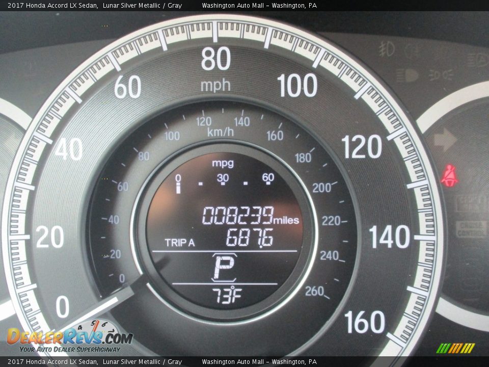 2017 Honda Accord LX Sedan Lunar Silver Metallic / Gray Photo #20