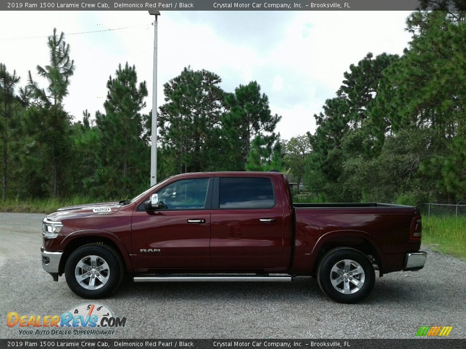 2019 Ram 1500 Laramie Crew Cab Delmonico Red Pearl / Black Photo #2