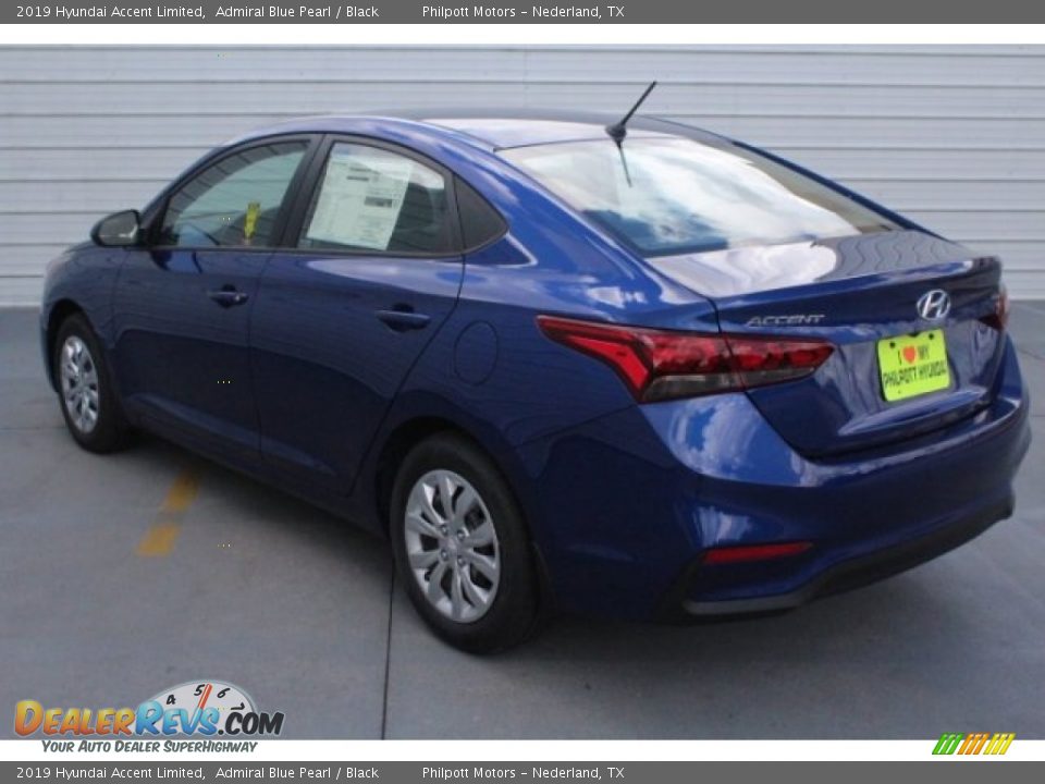 2019 Hyundai Accent Limited Admiral Blue Pearl / Black Photo #7