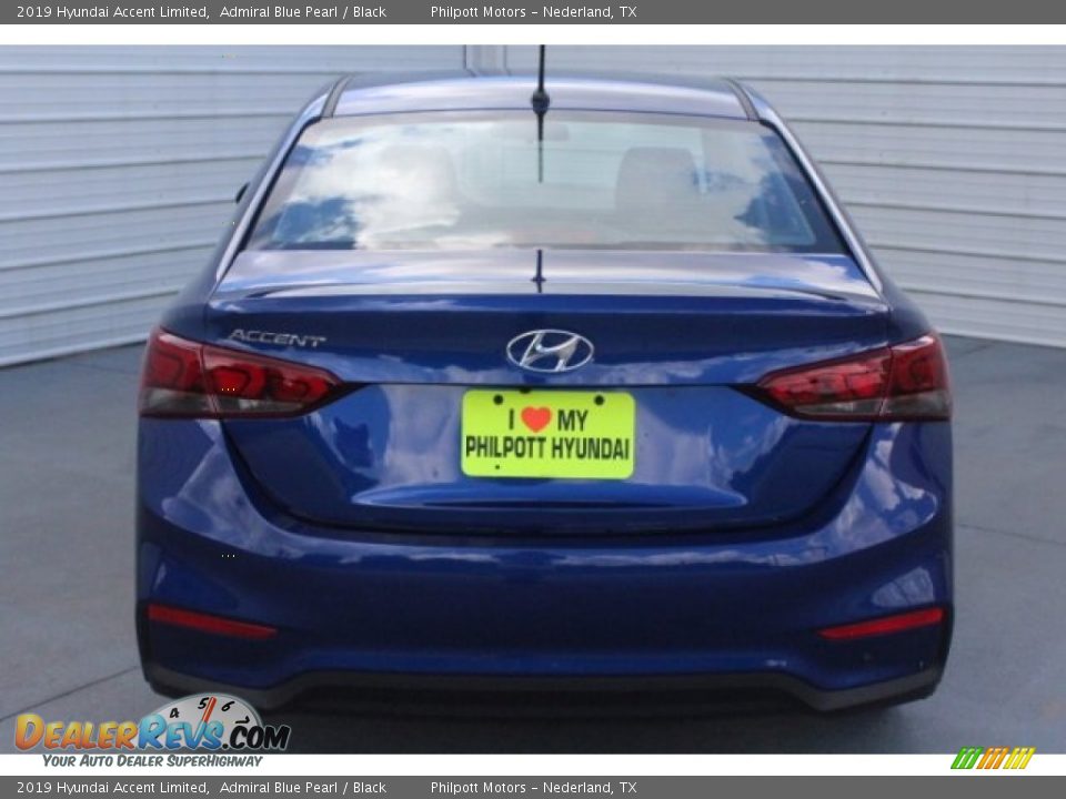 2019 Hyundai Accent Limited Admiral Blue Pearl / Black Photo #8