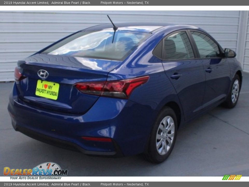 2019 Hyundai Accent Limited Admiral Blue Pearl / Black Photo #9