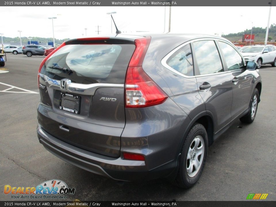 2015 Honda CR-V LX AWD Modern Steel Metallic / Gray Photo #3