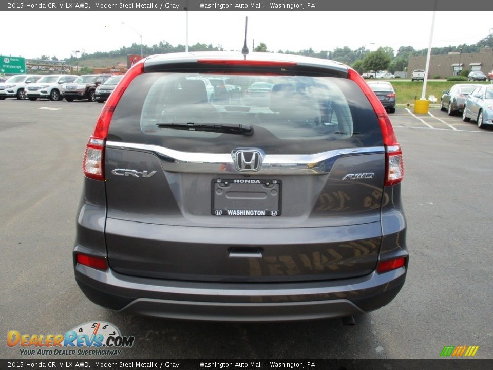2015 Honda CR-V LX AWD Modern Steel Metallic / Gray Photo #4