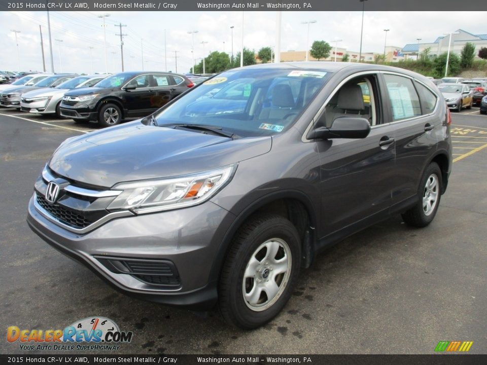 2015 Honda CR-V LX AWD Modern Steel Metallic / Gray Photo #7