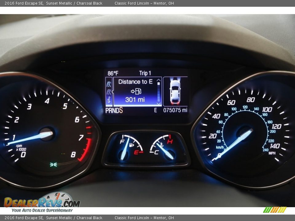 2016 Ford Escape SE Sunset Metallic / Charcoal Black Photo #9