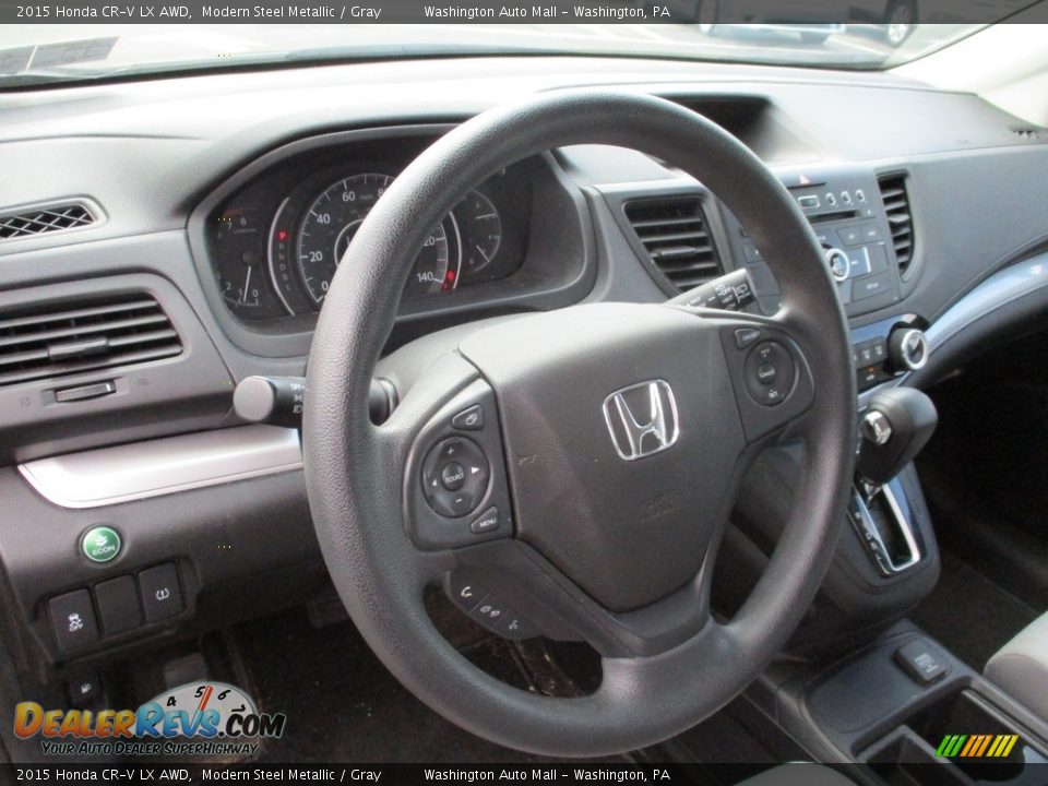 2015 Honda CR-V LX AWD Modern Steel Metallic / Gray Photo #13