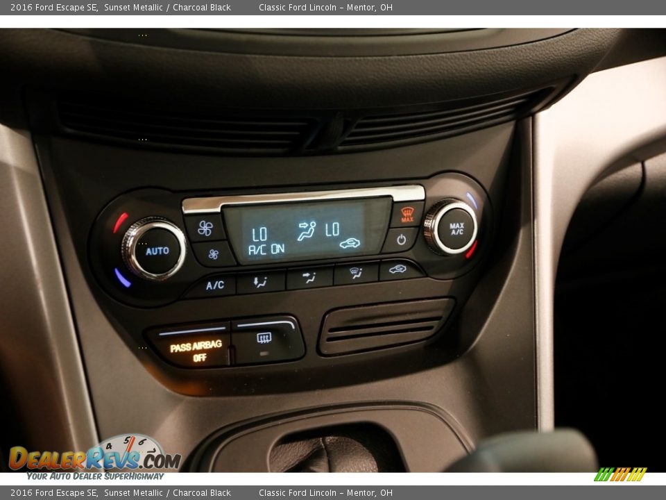 2016 Ford Escape SE Sunset Metallic / Charcoal Black Photo #12