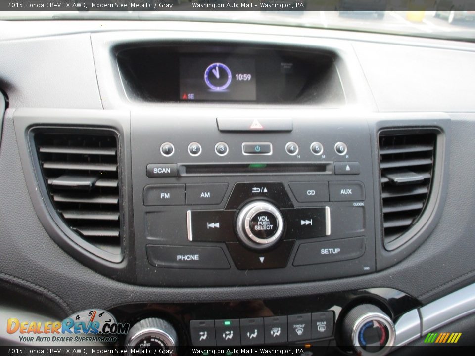 2015 Honda CR-V LX AWD Modern Steel Metallic / Gray Photo #15