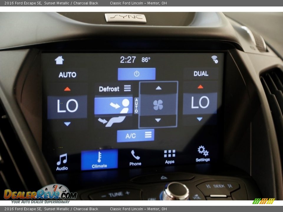 2016 Ford Escape SE Sunset Metallic / Charcoal Black Photo #14