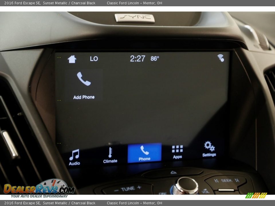 2016 Ford Escape SE Sunset Metallic / Charcoal Black Photo #15