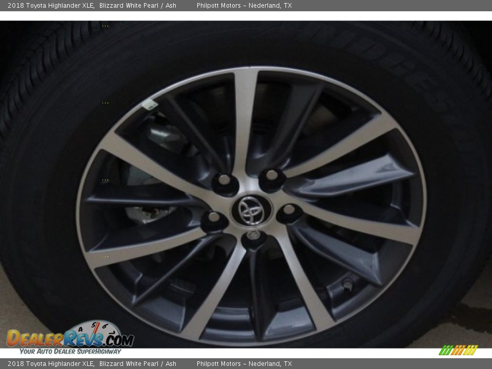 2018 Toyota Highlander XLE Blizzard White Pearl / Ash Photo #4