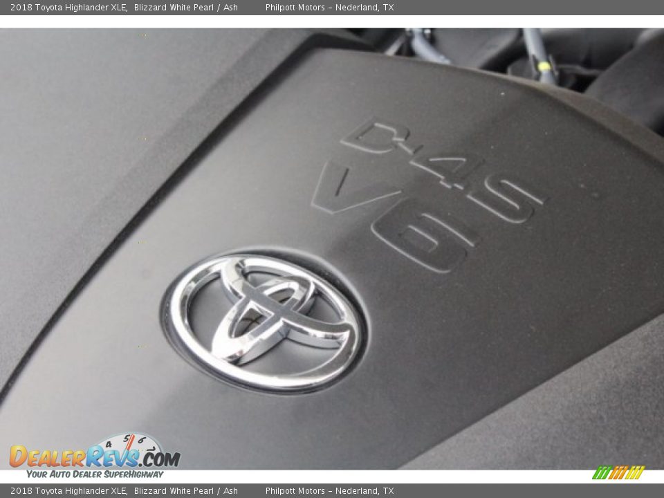2018 Toyota Highlander XLE Blizzard White Pearl / Ash Photo #36
