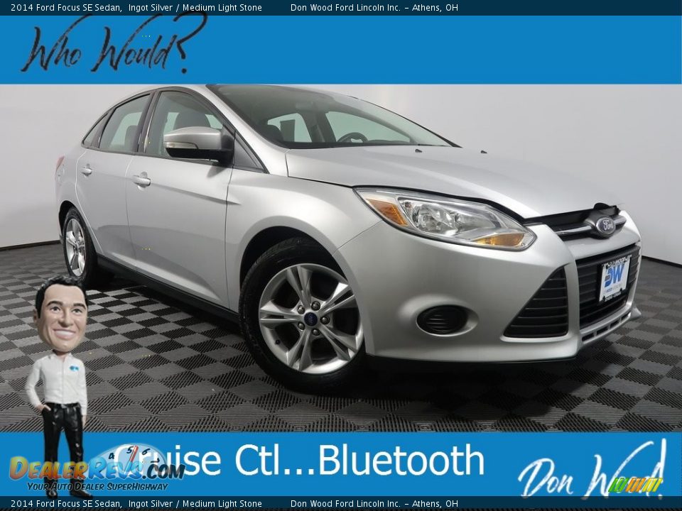 2014 Ford Focus SE Sedan Ingot Silver / Medium Light Stone Photo #1
