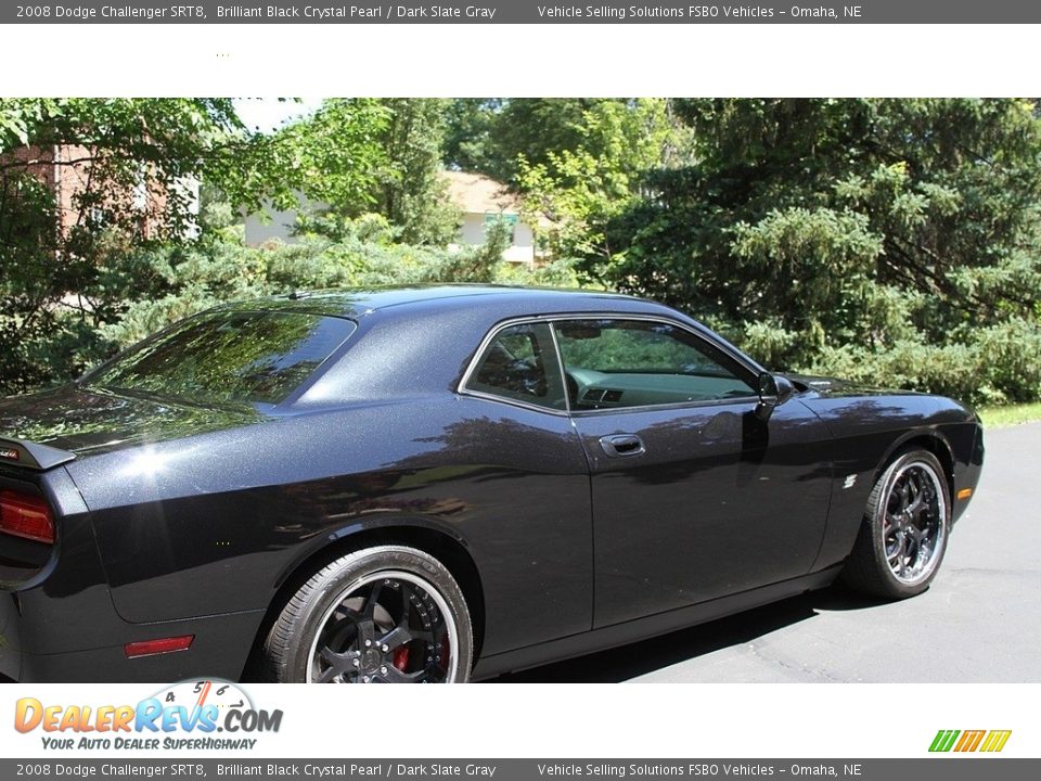 2008 Dodge Challenger SRT8 Brilliant Black Crystal Pearl / Dark Slate Gray Photo #1