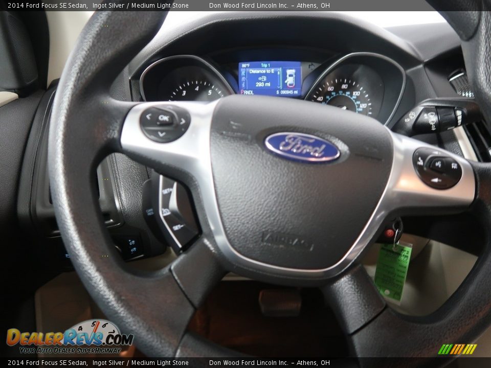2014 Ford Focus SE Sedan Ingot Silver / Medium Light Stone Photo #14