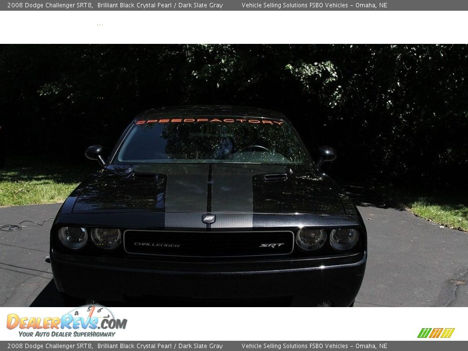 2008 Dodge Challenger SRT8 Brilliant Black Crystal Pearl / Dark Slate Gray Photo #8