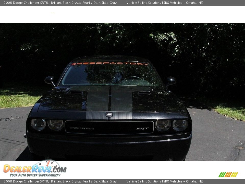 2008 Dodge Challenger SRT8 Brilliant Black Crystal Pearl / Dark Slate Gray Photo #8