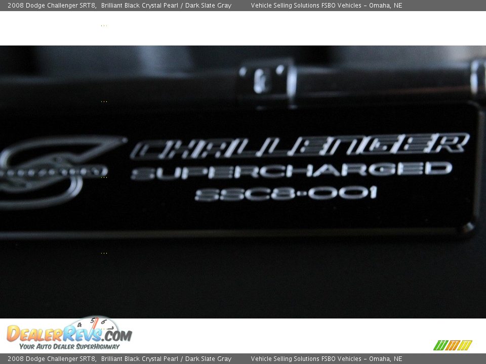 2008 Dodge Challenger SRT8 Brilliant Black Crystal Pearl / Dark Slate Gray Photo #9