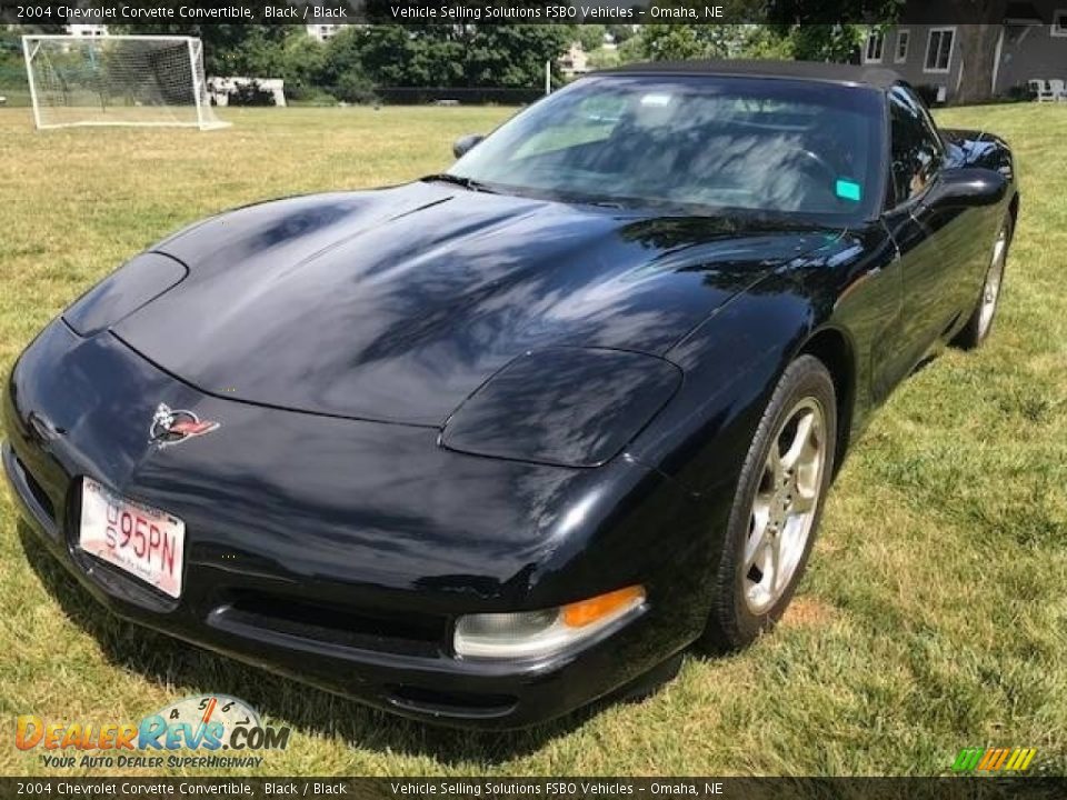 2004 Chevrolet Corvette Convertible Black / Black Photo #1