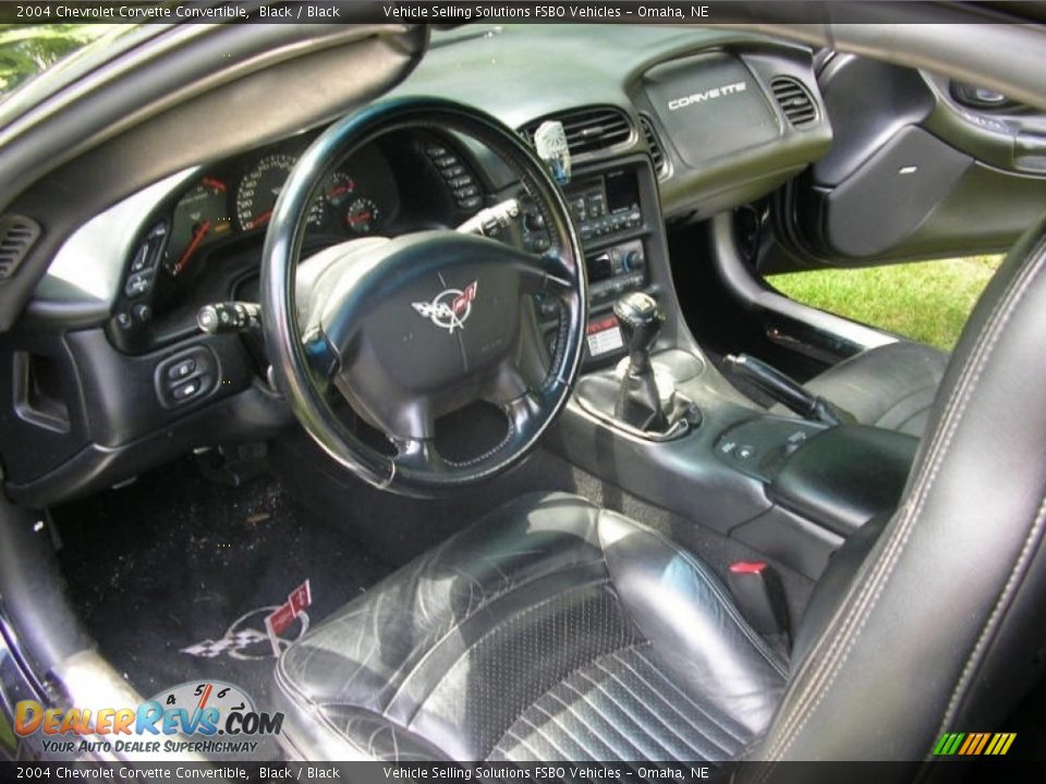 2004 Chevrolet Corvette Convertible Black / Black Photo #3