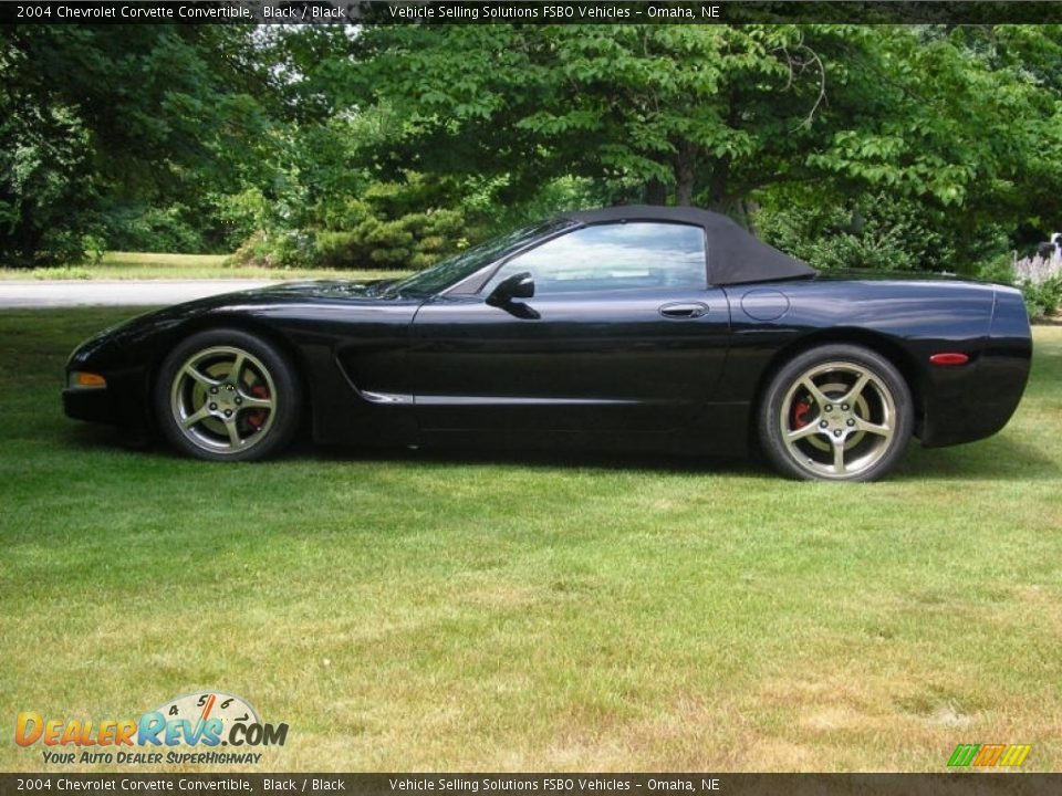 2004 Chevrolet Corvette Convertible Black / Black Photo #7