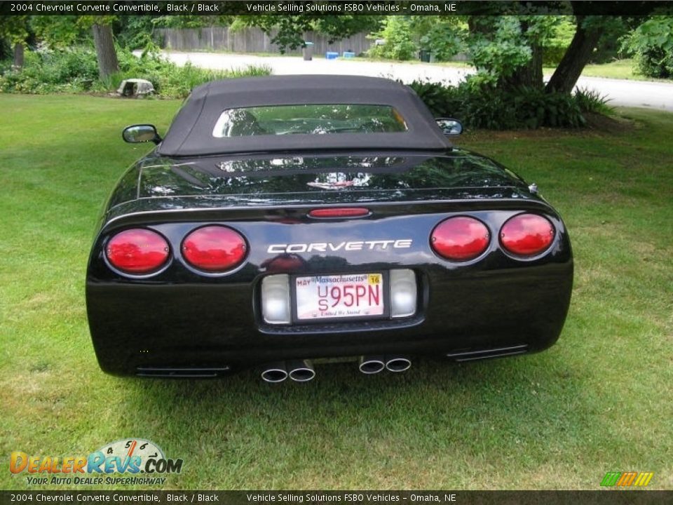 2004 Chevrolet Corvette Convertible Black / Black Photo #15