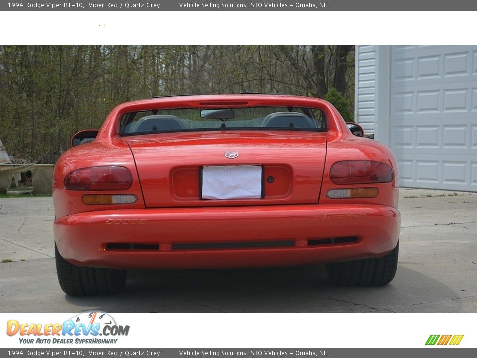 1994 Dodge Viper RT-10 Viper Red / Quartz Grey Photo #8