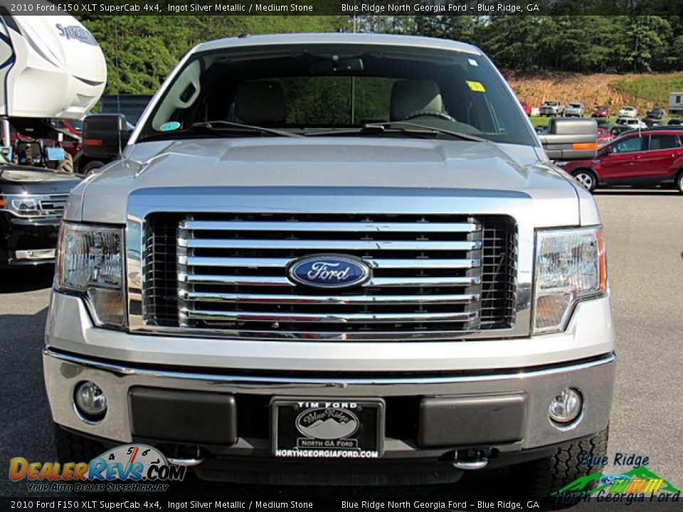 2010 Ford F150 XLT SuperCab 4x4 Ingot Silver Metallic / Medium Stone Photo #8