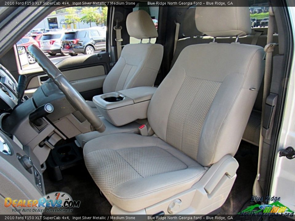 2010 Ford F150 XLT SuperCab 4x4 Ingot Silver Metallic / Medium Stone Photo #10