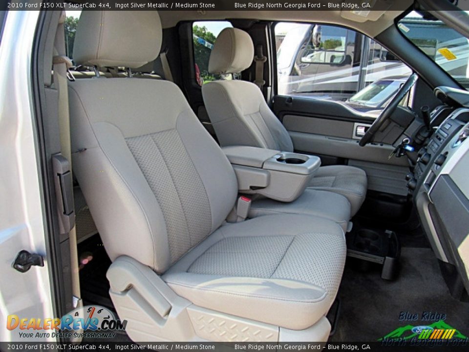 2010 Ford F150 XLT SuperCab 4x4 Ingot Silver Metallic / Medium Stone Photo #11