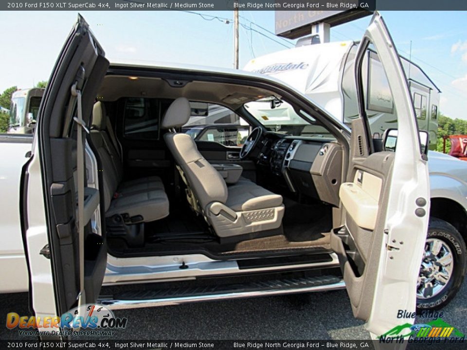 2010 Ford F150 XLT SuperCab 4x4 Ingot Silver Metallic / Medium Stone Photo #13