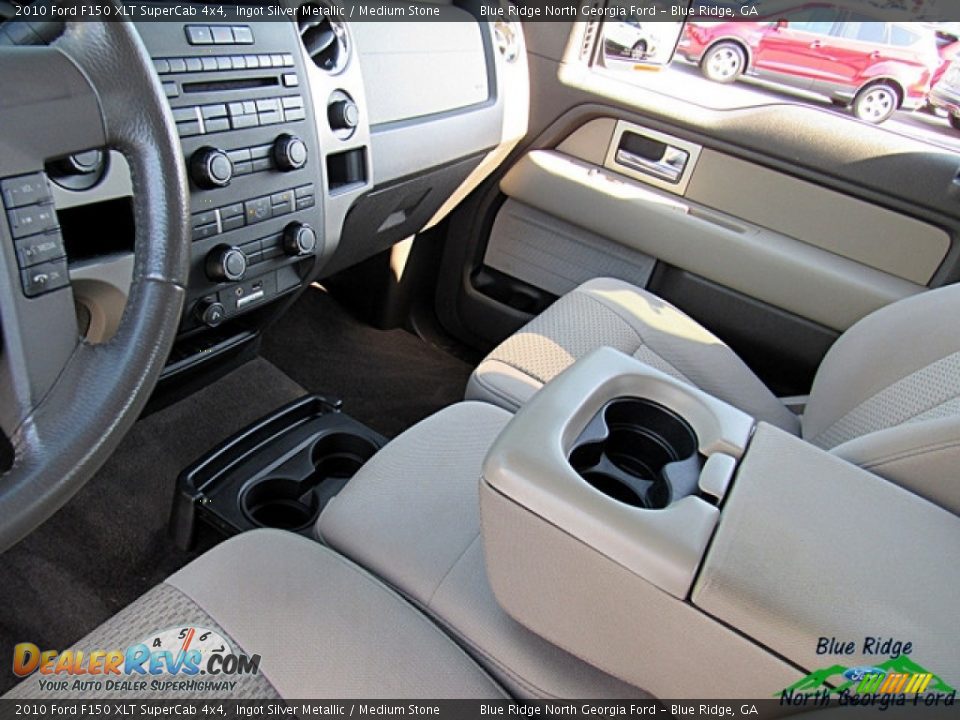 2010 Ford F150 XLT SuperCab 4x4 Ingot Silver Metallic / Medium Stone Photo #20