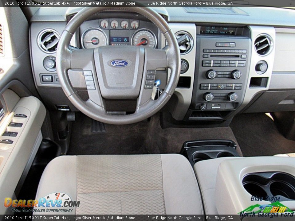2010 Ford F150 XLT SuperCab 4x4 Ingot Silver Metallic / Medium Stone Photo #21