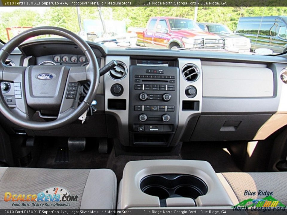 2010 Ford F150 XLT SuperCab 4x4 Ingot Silver Metallic / Medium Stone Photo #22